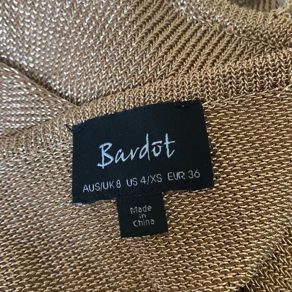 Metallic shimmer Bardot Dress - Picture 7 of 8